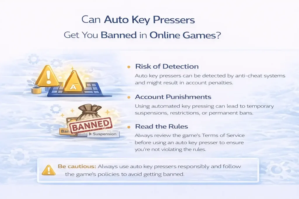 Auto Key Pressers Get You Banned in Online Games?