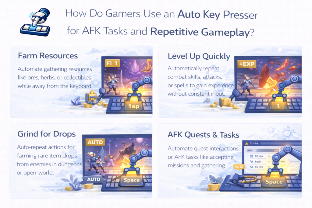 Gamers Use an Auto Key Presser