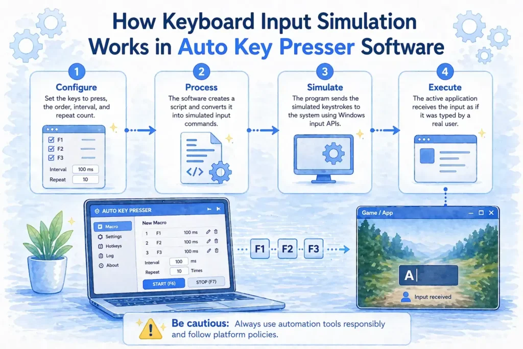 keyboard input simulation